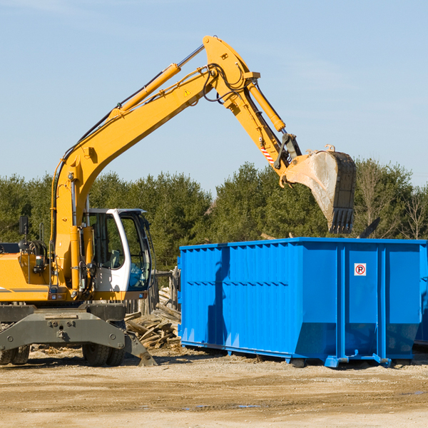 can i choose the location where the residential dumpster will be placed in Dayton Ohio